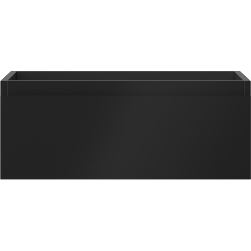 Mexen Orio Badezimmerschrank 60 cm mit Waschbeckenschrank, 1 Schublade, schwarz matt - 91A10-06023-1-BF71