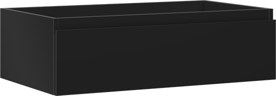 Mexen Orio Badezimmerschrank für Waschtisch 80 cm, 1 Schublade, schwarz matt - 91A10-08023-1-BF71