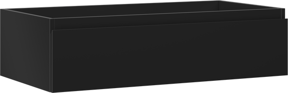 Mexen Orio Badezimmerschrank für Waschbecken 90 cm, 1 Schublade, schwarz matt - 91A10-09023-1-BF71