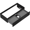 Mexen Orio Badezimmerschrank unter Waschbecken 100 cm, 1 Schublade, schwarz matt - 91A10-10023-1-BF71