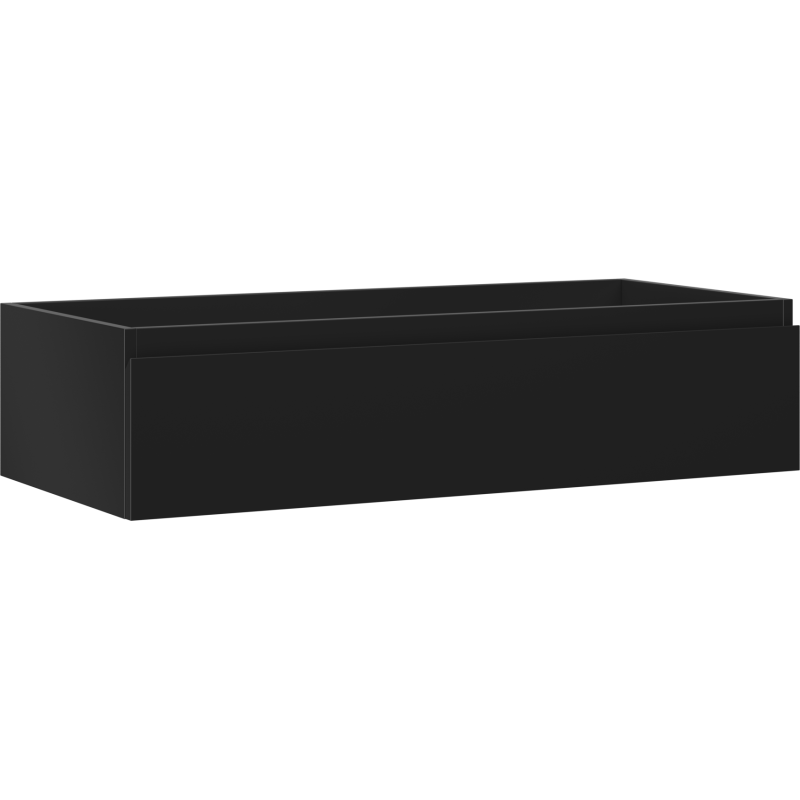 Mexen Orio Badezimmerschrank unter Waschbecken 100 cm, 1 Schublade, schwarz matt - 91A10-10023-1-BF71