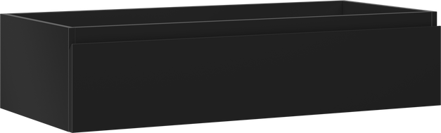 Mexen Orio Badezimmerschrank unter Waschbecken 100 cm, 1 Schublade, schwarz matt - 91A10-10023-1-BF71