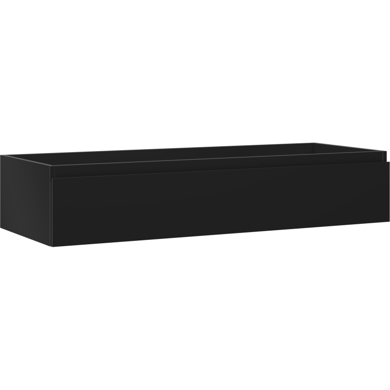 Mexen Orio Badezimmerschrank für Waschbecken 120 cm, 1 Schublade, schwarz matt - 91A10-12023-1-BF71