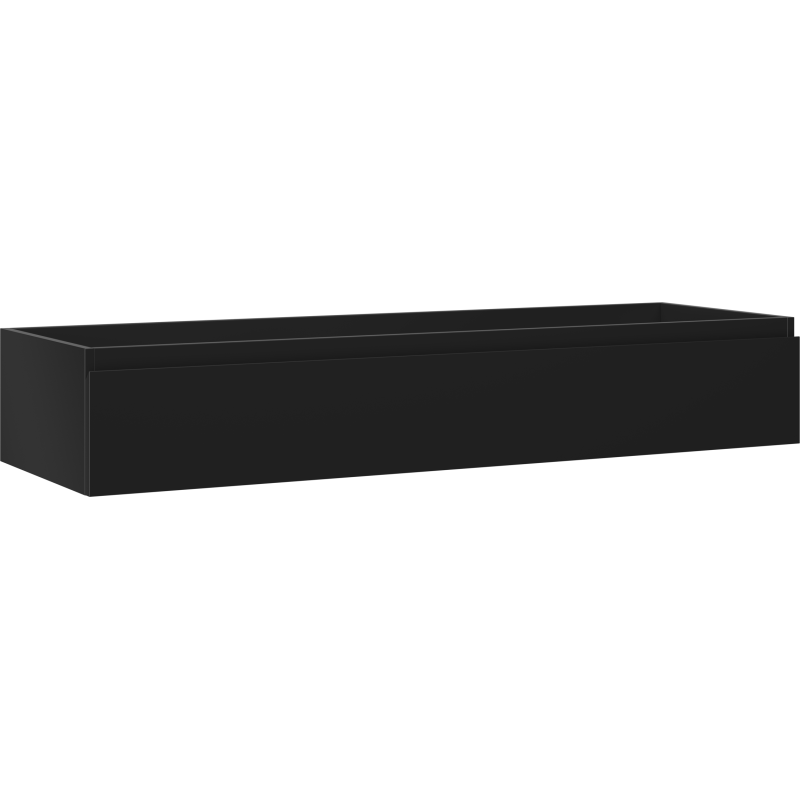 Mexen Orio Badezimmerschrank unter Waschbecken 140 cm, 1 Schublade, schwarz matt - 91A10-14023-1-BF71