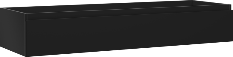 Mexen Orio Badezimmerschrank unter Waschbecken 140 cm, 1 Schublade, schwarz matt - 91A10-14023-1-BF71