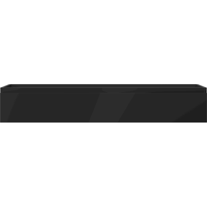 Mexen Orio Badezimmerschrank unter Waschbecken 140 cm, 1 Schublade, schwarz matt - 91A10-14023-1-BF71