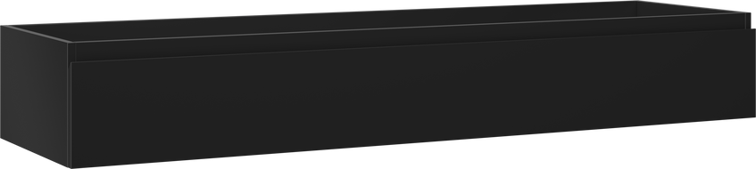 Mexen Orio Badezimmerschrank für Waschbecken 160 cm, 1 Schublade, Schwarz Matt - 91A10-16023-1-BF71