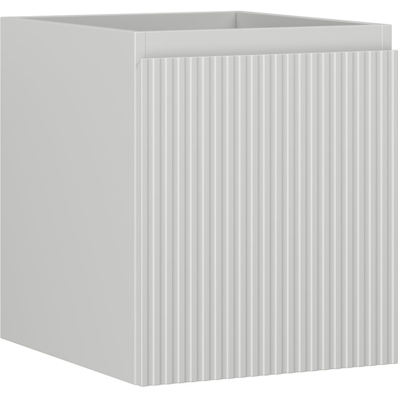 Mexen Rivel Badezimmerschrank unter dem Waschbecken 40 cm, 1 Schublade, gerillt, grau matt - 91A20-04047-1-BF62