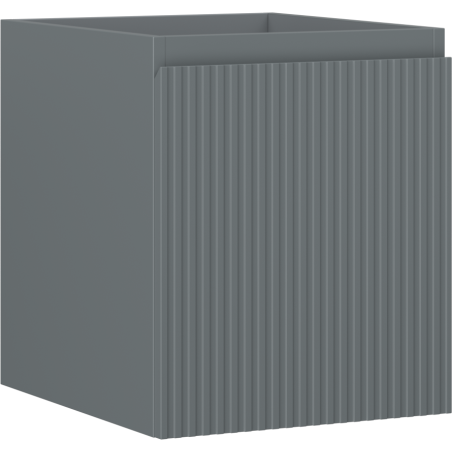 Mexen Rivel Badezimmer-Unterschrank 40 cm, 1 Schublade, geriffelt, grau matt - 91A20-04047-1-BF66