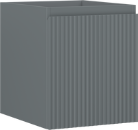 Mexen Rivel Badezimmer-Unterschrank 40 cm, 1 Schublade, geriffelt, grau matt - 91A20-04047-1-BF66