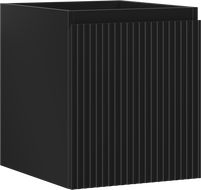 Mexen Rivel Badezimmer-Unterschrank 40 cm, 1 Schublade, geriffelt, schwarz matt - 91A20-04047-1-BF71