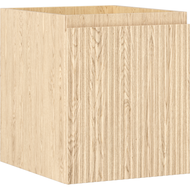 Mexen Rivel Badezimmerschrank 40 cm, 1 Schublade, gerillt, Eiche - 91A20-04047-1-BF81