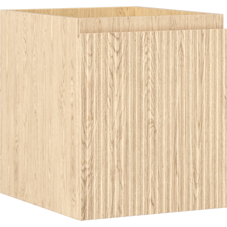 Mexen Rivel Badezimmerschrank 40 cm, 1 Schublade, gerillt, Eiche - 91A20-04047-1-BF81