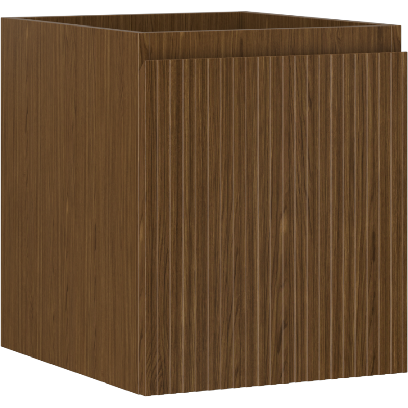 Mexen Rivel Badezimmerunterschrank 40 cm, 1 Schublade, geriffelt, Nuss - 91A20-04047-1-BF86