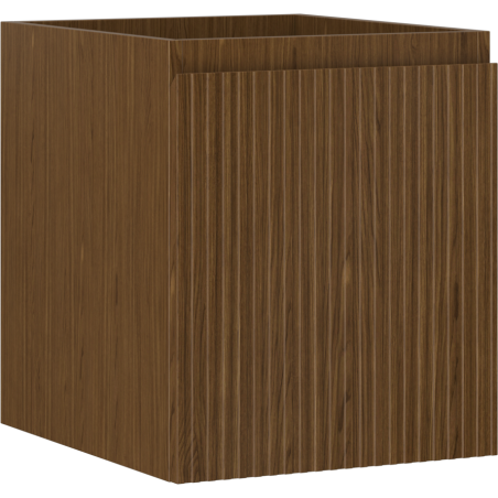 Mexen Rivel Badezimmerunterschrank 40 cm, 1 Schublade, geriffelt, Nuss - 91A20-04047-1-BF86