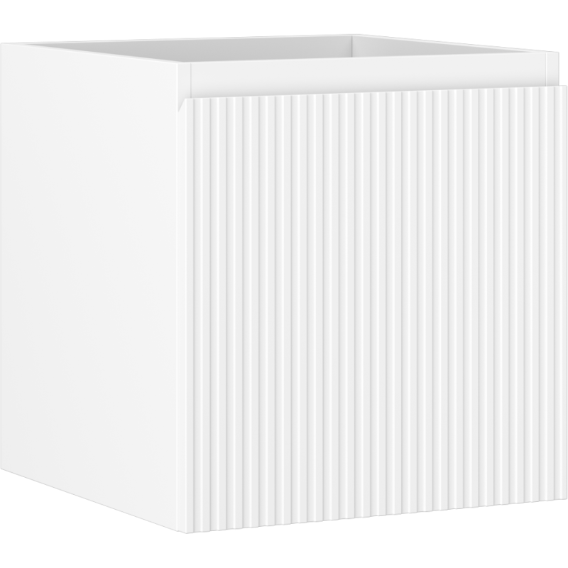 Mexen Rivel Badezimmerunterschrank 45 cm, 1 Schublade, geriffelt, weiß matt - 91A20-04547-1-BF01