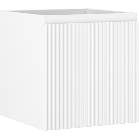 Mexen Rivel Badezimmerunterschrank 45 cm, 1 Schublade, geriffelt, weiß matt - 91A20-04547-1-BF01