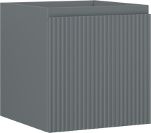 Mexen Rivel Badezimmerschrank 45 cm, 1 Schublade, geriffelt, Graphit matt - 91A20-04547-1-BF66