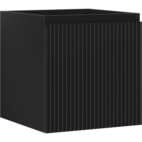 Mexen Rivel Badezimmer Unterschrank 45 cm, 1 Schublade, geriffelt, schwarz matt - 91A20-04547-1-BF71