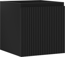 Mexen Rivel Badezimmer Unterschrank 45 cm, 1 Schublade, geriffelt, schwarz matt - 91A20-04547-1-BF71