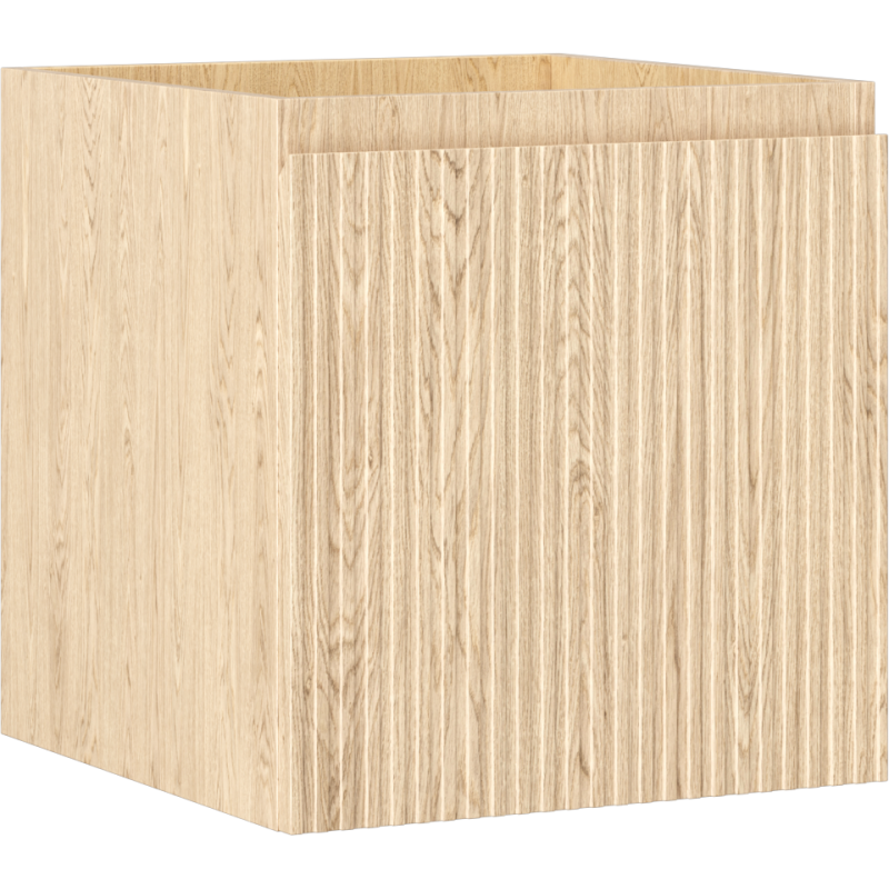 Mexen Rivel 45 cm Unterschrank mit 1 Schublade, geriffelt, Eiche - 91A20-04547-1-BF81