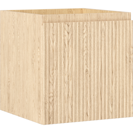 Mexen Rivel 45 cm Unterschrank mit 1 Schublade, geriffelt, Eiche - 91A20-04547-1-BF81