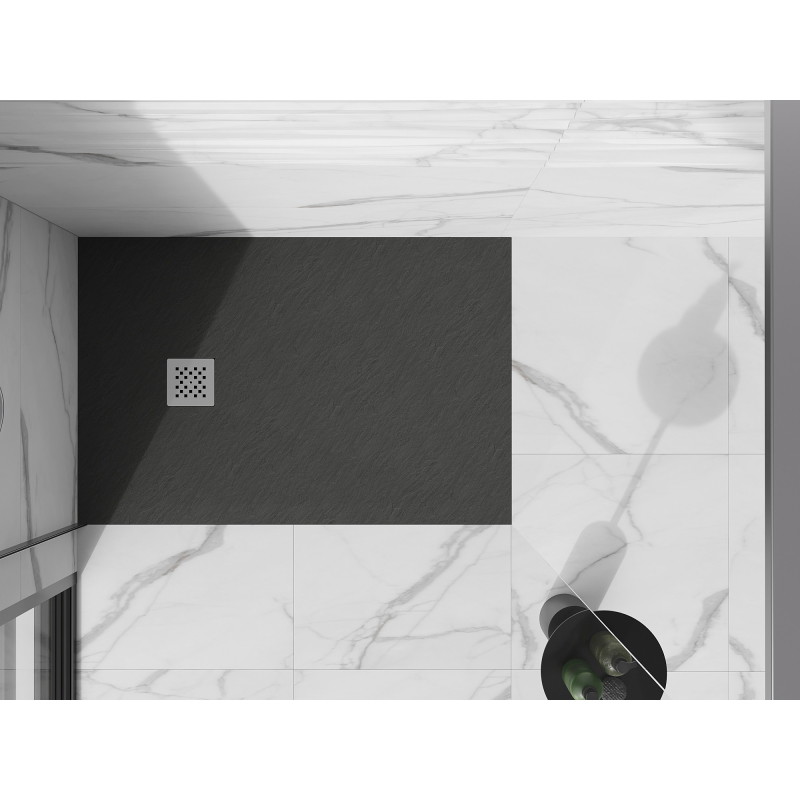 Mexen Stone+ rechteckige Verbund-Duschwanne 100 x 90 cm, Anthrazit - 44719010