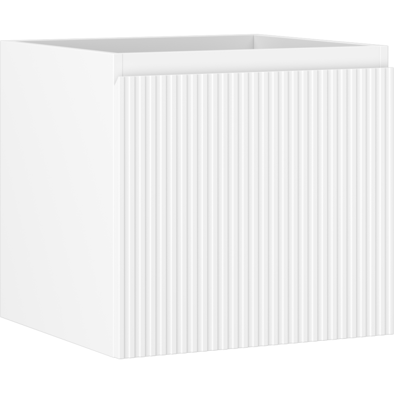 Mexen Rivel Badezimmerunterschrank 50 cm, 1 Schublade, geriffelt, weiß matt - 91A20-05047-1-BF01
