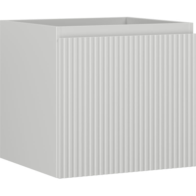 Mexen Rivel Badezimmerschrank 50 cm, 1 Schublade, geriffelt, grau matt - 91A20-05047-1-BF62