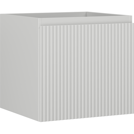 Mexen Rivel Badezimmerschrank 50 cm, 1 Schublade, geriffelt, grau matt - 91A20-05047-1-BF62