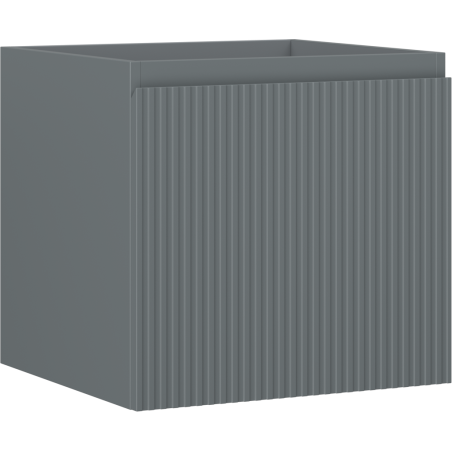 Mexen Rivel Badezimmerschrank 50 cm, 1 Schublade, geriffelt, Graphit matt - 91A20-05047-1-BF66