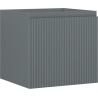 Mexen Rivel Badezimmerschrank 50 cm, 1 Schublade, geriffelt, Graphit matt - 91A20-05047-1-BF66