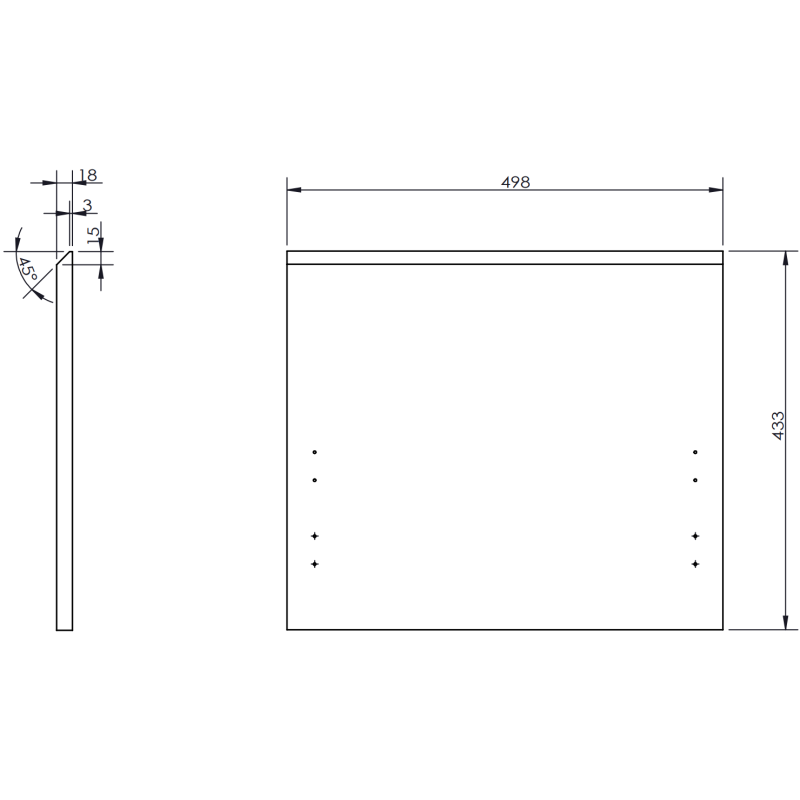 Mexen Rivel Badezimmerschrank 50 cm, 1 Schublade, geriffelt, schwarz matt - 91A20-05047-1-BF71