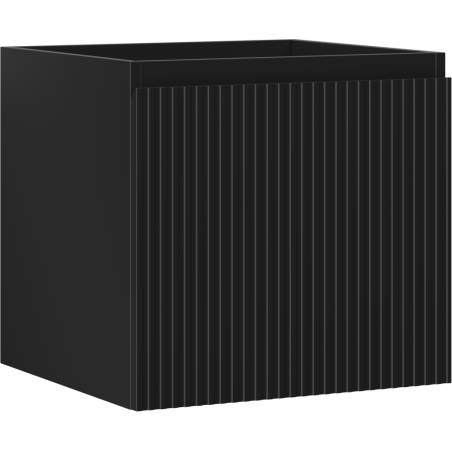 Mexen Rivel Badezimmerschrank 50 cm, 1 Schublade, geriffelt, schwarz matt - 91A20-05047-1-BF71