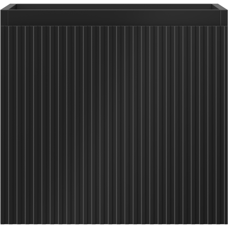 Mexen Rivel Badezimmerschrank 50 cm, 1 Schublade, geriffelt, schwarz matt - 91A20-05047-1-BF71