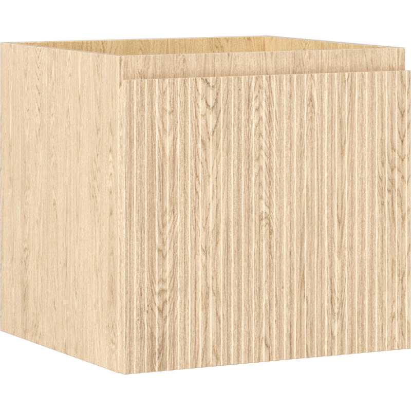 Mexen Rivel Waschtischunterschrank 50 cm, 1 Schublade, geriffelt, Eiche - 91A20-05047-1-BF81