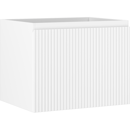 Mexen Rivel Badezimmerschrank für die Waschbeckenunterschrank 60 cm, 1 Schublade, geriffelt, weiß matt - 91A20-06047-1-BF01