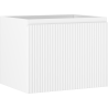 Mexen Rivel Badezimmerschrank für die Waschbeckenunterschrank 60 cm, 1 Schublade, geriffelt, weiß matt - 91A20-06047-1-BF01