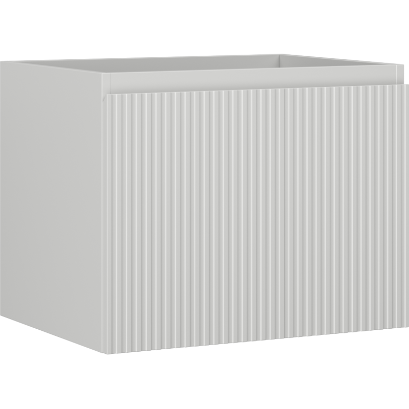 Mexen Rivel Badschrank unter Waschbecken 60 cm, 1 Schublade, geriffelt, grau matt - 91A20-06047-1-BF62