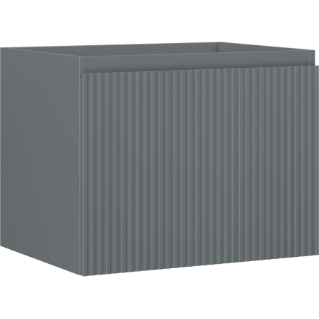 Mexen Rivel Badezimmerunterschrank 60 cm, 1 Schublade, geriffelt, Graphit matt - 91A20-06047-1-BF66
