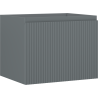 Mexen Rivel Badezimmerunterschrank 60 cm, 1 Schublade, geriffelt, Graphit matt - 91A20-06047-1-BF66