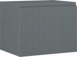 Mexen Rivel Badezimmerunterschrank 60 cm, 1 Schublade, geriffelt, Graphit matt - 91A20-06047-1-BF66