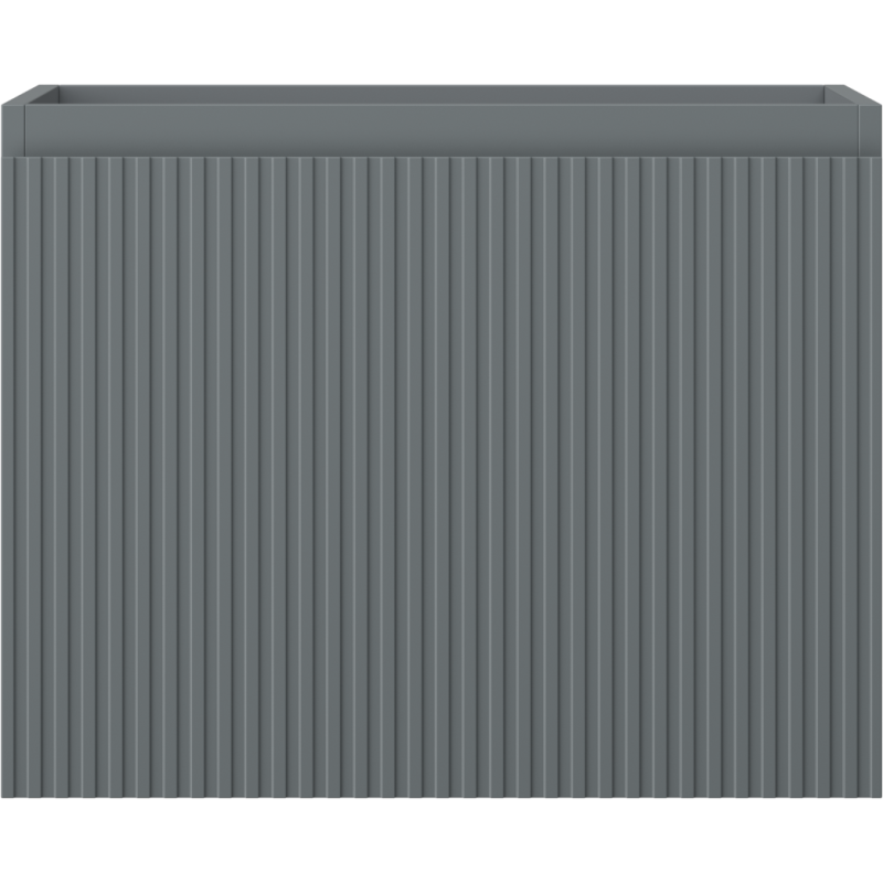 Mexen Rivel Badezimmerunterschrank 60 cm, 1 Schublade, geriffelt, Graphit matt - 91A20-06047-1-BF66