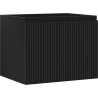 Mexen Rivel Badezimmerschrank Unterschrank 60 cm, 1 Schublade, gerillt, schwarz matt - 91A20-06047-1-BF71