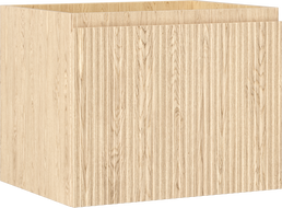 Mexen Rivel Badezimmerschrank für Waschbecken 60 cm, 1 Schublade, geriffelt, Eiche - 91A20-06047-1-BF81