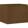 Mexen Rivel Badezimmerschrank unter dem Waschbecken 60 cm, 1 Schublade, geriffelt, Nussbaum - 91A20-06047-1-BF86