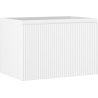 Mexen Rivel Badezimmerschrank unter Waschbecken 70 cm, 1 Schublade, geriffelt, weiß matt - 91A20-07047-1-BF01