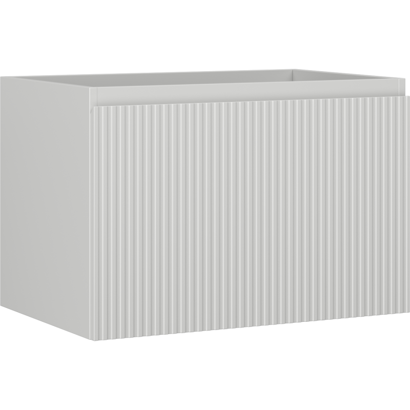 Mexen Rivel Badezimmerschrank unter dem Waschbecken 70 cm, 1 Schublade, gerillt, grau matt - 91A20-07047-1-BF62