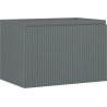 Mexen Rivel Badezimmerschrank unter dem Waschbecken 70 cm, 1 Schublade, gerillt, Grafit matt - 91A20-07047-1-BF66