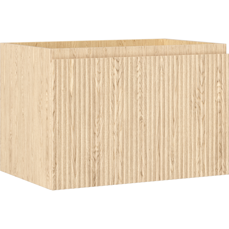 Mexen Rivel Badezimmerschrank 70 cm, 1 Schublade, gerillt, Eiche - 91A20-07047-1-BF81